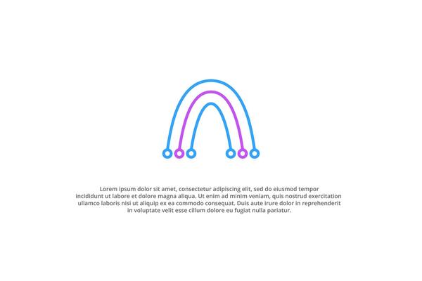 minimalist tech logo letter a