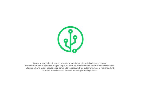 Minimalist tech logo for a startup tree
