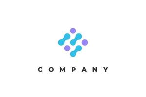 Minimalist tech logo for a startup vector