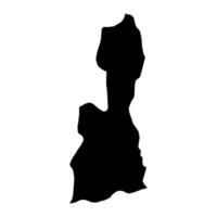 Devashtich District map, administrative division of Tajikistan. illustration. vector