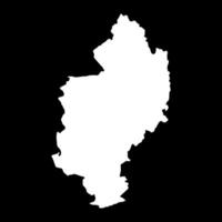 Kachin region map, administrative division of Myanmar. illustration. vector