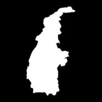 Sagaing state map, administrative division of Myanmar. illustration. vector
