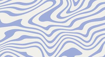 Abstract horizontal background with waves lines. Y2k trendy design with liquid curves pattern vector
