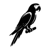 Quail Silhouette on White Background vector