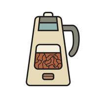 Modern Electrical Coffee Machine Clip Art for Coffee Enthusiasts vector