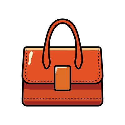 Elegant Handbag Clip Art for Fashionable Design Projects