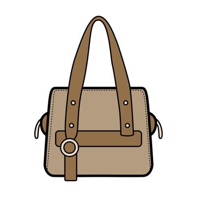 Elegant Handbag Clip Art for Fashionable Design Projects