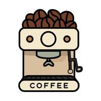 Modern Electrical Coffee Machine Clip Art for Coffee Enthusiasts vector