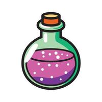 Magical Potion Flask Clip Art for Fantasy Creations vector