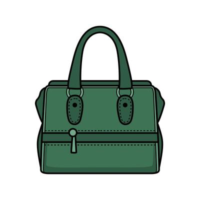 Elegant Handbag Clip Art for Fashionable Design Projects