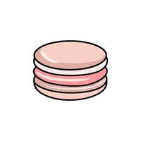 Delicious Macaron Cookie Clip Art for Sweet Design Projects vector