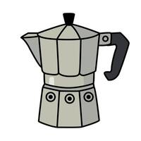 Modern Electrical Coffee Machine Clip Art for Coffee Enthusiasts vector