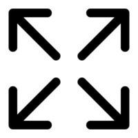 Arrows pointing in different directions on a white background vector