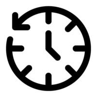 A clock with a arrow pointing to the right vector