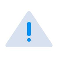 A blue exclamation mark on a white background vector