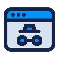 A blue icon of a car on a computer screen vector