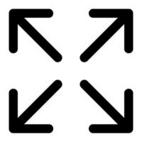 Arrows pointing in different directions on a white background vector