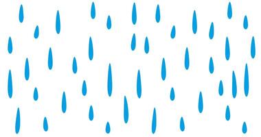 Raindrop flat icon design. Isolated on white background. vector