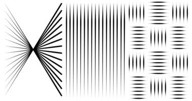 Abstract box-shaped geometric arts background with vertical lines. with three abstract designs vector