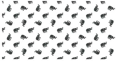 Elephant Seamless pattern. White background. Ethnicity. Elephant patterns, printed fabrics, pants. vector