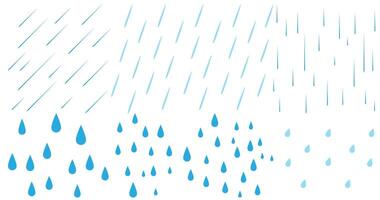 Raindrop illustration flat icon design. Isolated on white background. vector