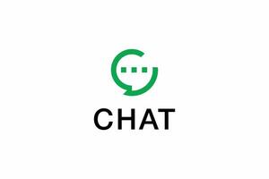 Modern Chat Logo Design for Communication Platforms vector
