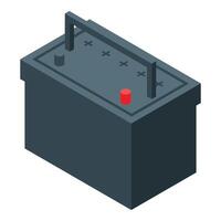 Car battery providing electrical power for vehicle systems vector