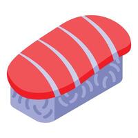 Fresh tuna nigiri showing japanese culinary tradition vector