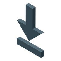 Download icon showing data transfer and file sharing vector