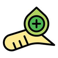 Blood donation icon representing adding blood supply vector