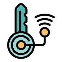 Smart key using wireless technology for unlocking vector