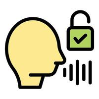 Voice authentication system unlocking with voice access for user vector