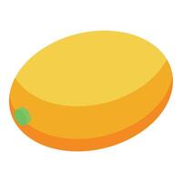 Fresh ripe mango fruit isometric view showing delicious tropical food vector