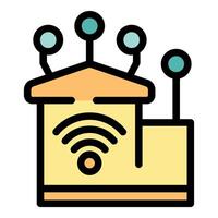 Smart home automation system managing devices remotely vector