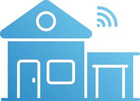 Home automation with smart home devices vector