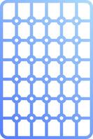 A square with blue circles on it vector