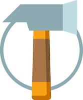A hammer icon on a white background vector