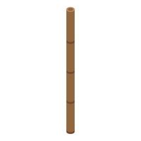 Dry bamboo stick standing up representing nature and sustainability vector