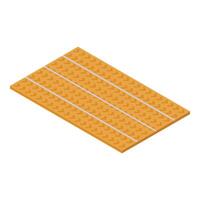 Underfloor heating system with electric cable representing modern technology vector
