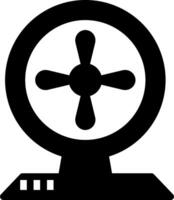 A black and white image of a fan on a computer vector