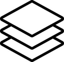 A stack of three stacked boxes on a white background vector