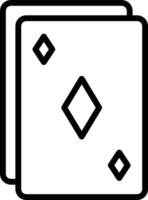 A black and white image of a playing card vector