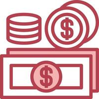 Money icon with stacks of coins and stacks of money vector