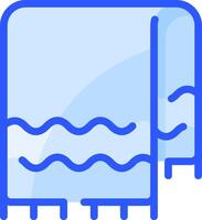 A towel with waves on it vector