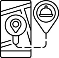 Gps location icon vector