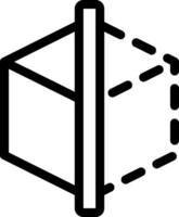 A black and white image of a box with a handle vector