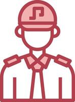 A man in a hat and tie with a pink letter vector