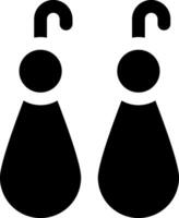 Two black and white icons of two people with a hook vector