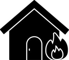 Fire and smoke icon vector