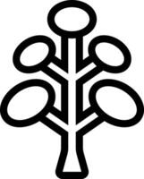 A black and white tree with four branches vector